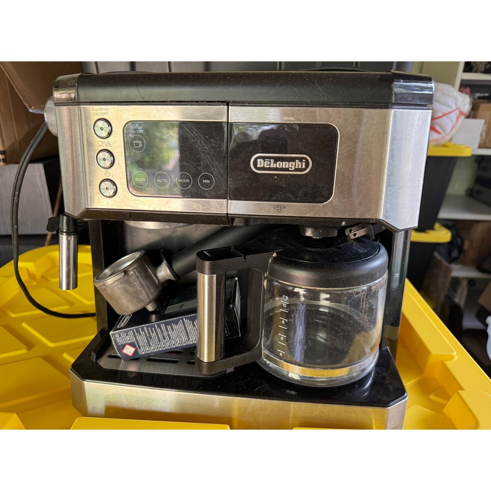 DeLonghi BCO430 All-in-One Combination Coffee and Espresso Machine Stainless